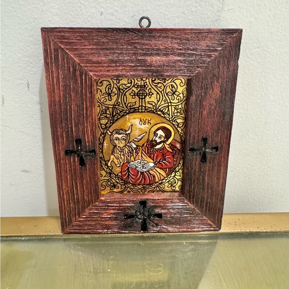 Framed Wood icon of Saint Luke the Evangelist - Picture 2 of 7